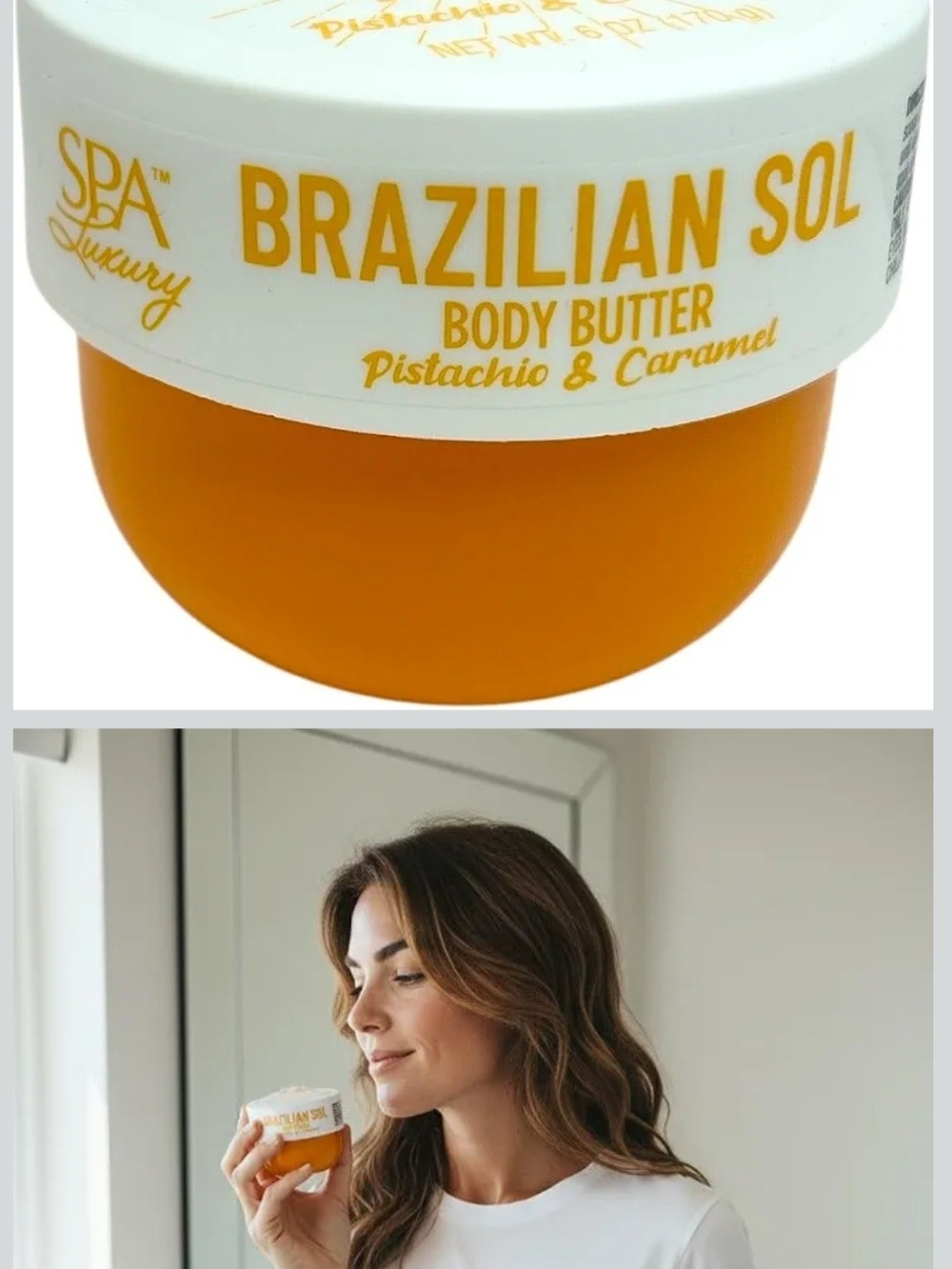 Tik Tok Viral Brazilian Sol Pistachio & Caramel Body Butter - Orange
